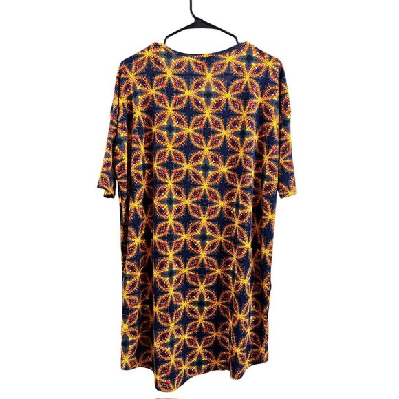 LuLaRoe Irma Women's Fiery Long Shirt - Picture 2 of 6